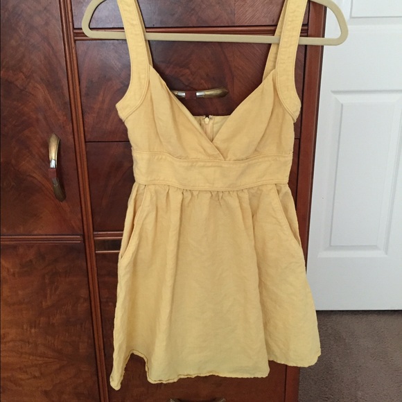 Marciano pale yellow sundress.