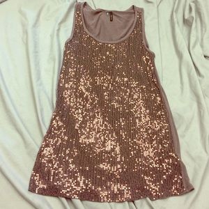 Bronze sequined tank
