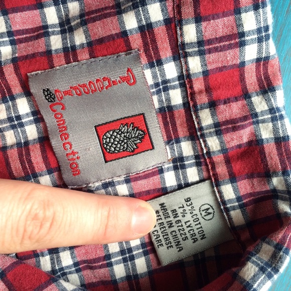 Plaid Button Up Pocket Medium - Picture 2 of 4