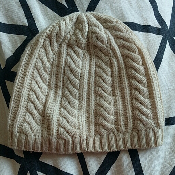 cream beanie