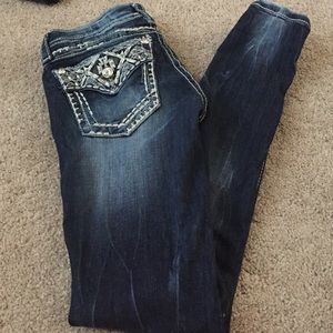 Miss Me ankle skinny jeans