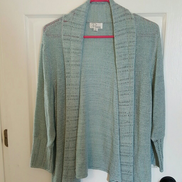 Light blue knit cardigan