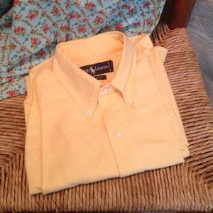 Ralph Lauren yellow long sleeve dress shirt