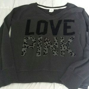 VS Pink leopard print sweatshirt