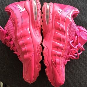 Hot pink air max sneakers