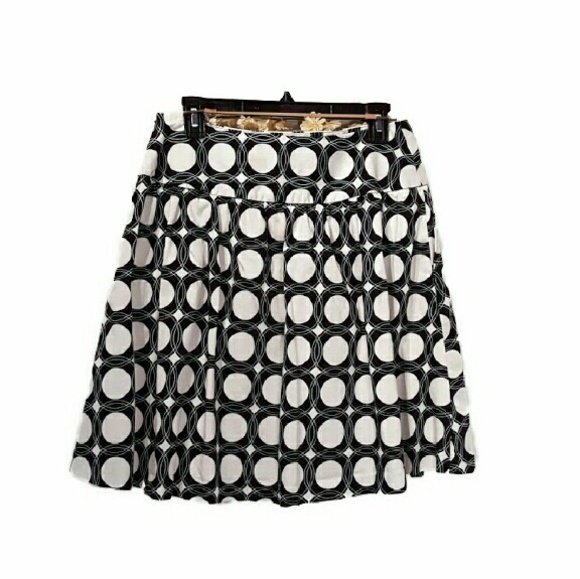 Circles Geometric Retro Office Skirt Pockets - Picture 4 of 4