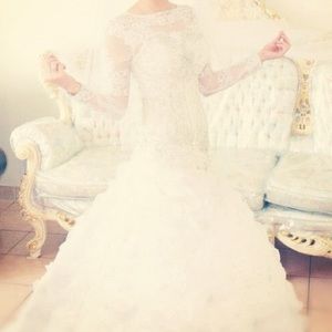 Custom made wedding dress