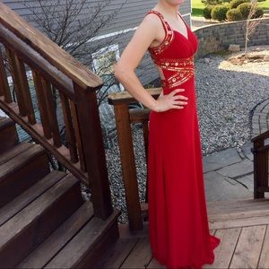 Red Evening Gown