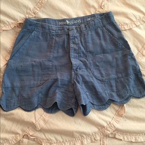 MiH Jeans soft denim shorts.