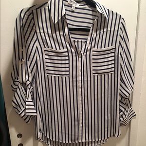 Express Original Fit Striped Portofino Shirt