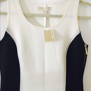 Authentic Michael Kors Navy & off white dress