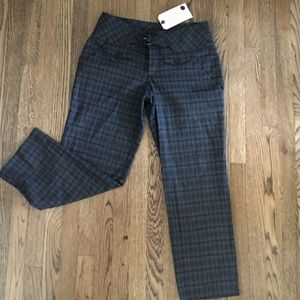 Anthropologie plaid Capri slacks - size 4 NWT