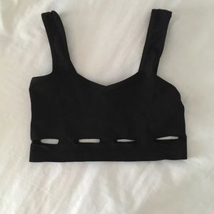 Black Bralette/Crop Top