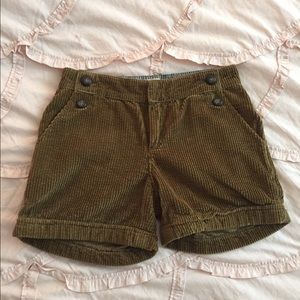 Daughters of the Liberation corduroy shorts.