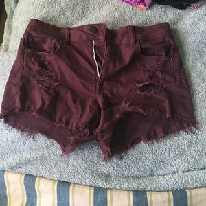 High waisted shorts