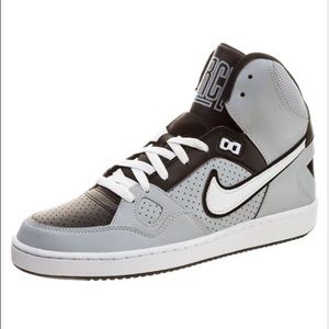 Men's Gray/Black Nike Force High Top