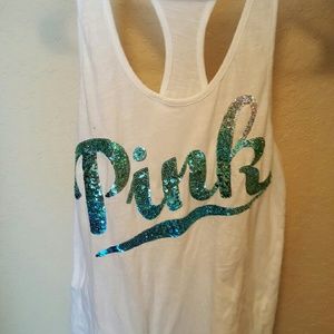 Victoria's secret PINK BLING racer back tank