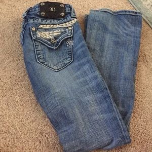 Miss Me-light wash boot cut jeans