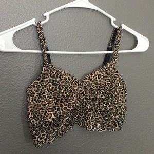 Leopard print bralette