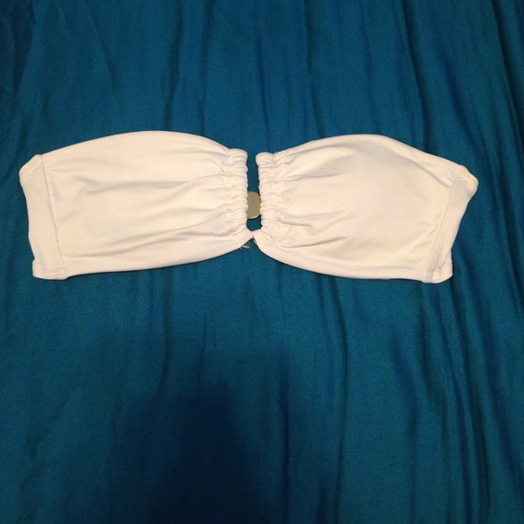 White Victoria's Secret bandeau bathing suit top