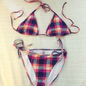 Victoria's Secret Plaid Bikini
