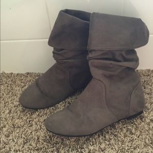Grey booties