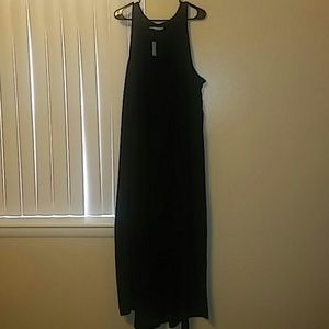 Maurcies Black High-Low Maxi Dress