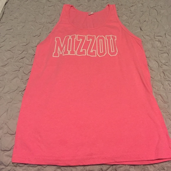 Mizzou neon tank top