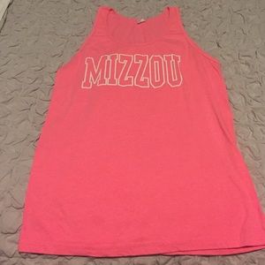 Mizzou neon tank top