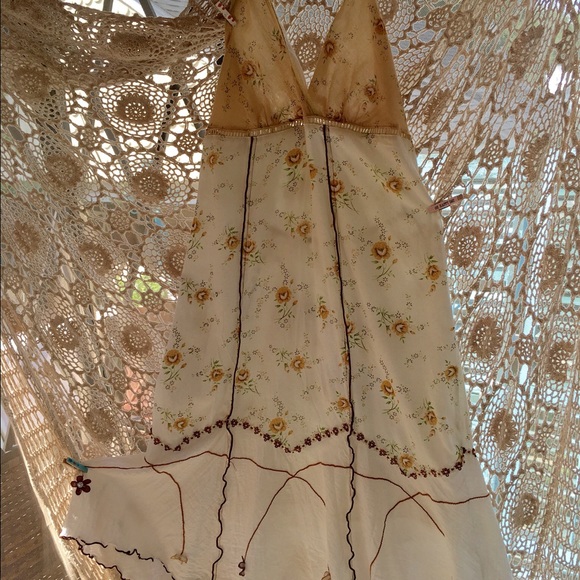 Vintage 100% cotton halter sundress⭐️price drop🌙