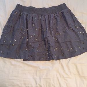 Grey Sequined Skirt