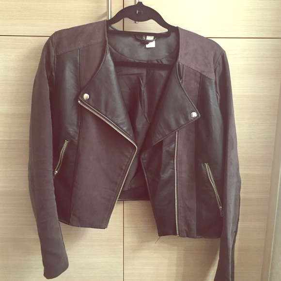 Leather/Suede Moto Jacket