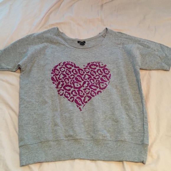 Grey Sweatshirt Material Shirt
