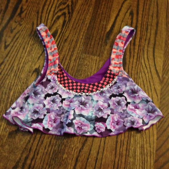Maaji floral float bikini top small