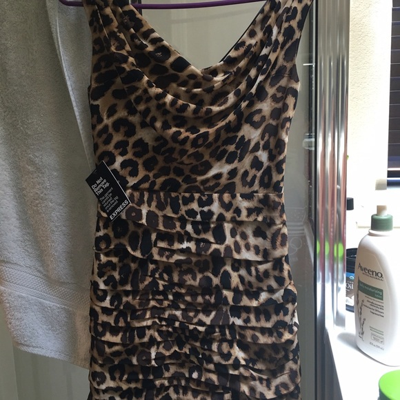 Animal Print size 0 Express Dress. Brand new.NWT - Picture 2 of 3