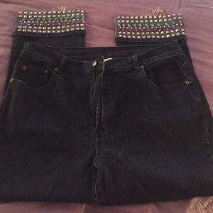 Diane Gilman DG2 studs and jewels on ankle cuff