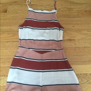 Scalloped trimmed romper