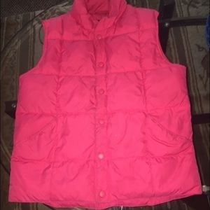 Pink lands end vest
