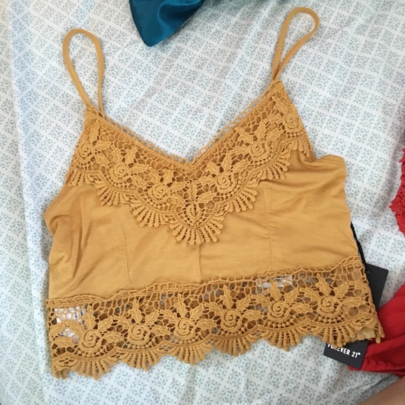 Yellow Crochet Top