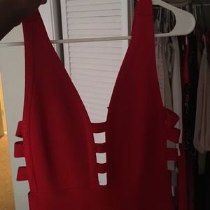 Red bandage dress