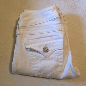White true religion skinny jeans
