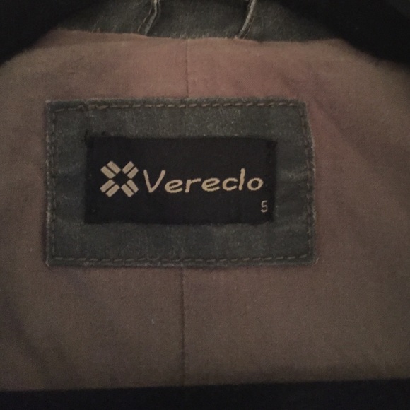 Vereclo distressed button up jacket size small. - Picture 3 of 4