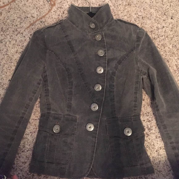 Vereclo distressed button up jacket size small. - Picture 4 of 4
