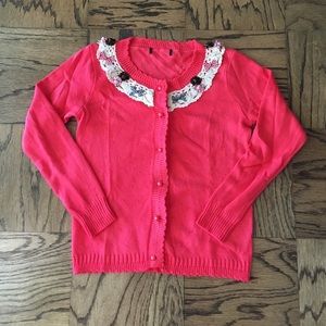 Salmon vintage style cardigan - size S
