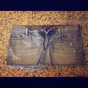 Hollister jean skirts