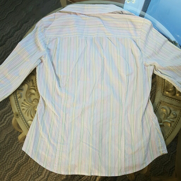 Talbots Striped Button Down - Picture 4 of 4