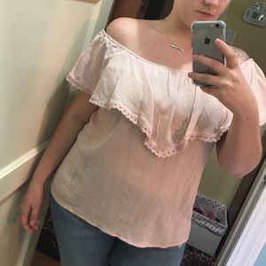 Off the shoulder boho shirt
