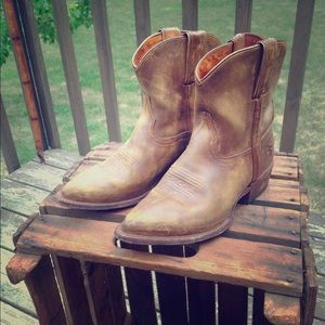 Frye cowboy booties