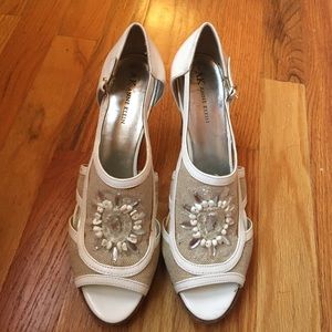 Anne Klein White Heels