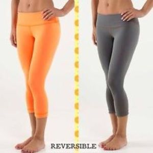 Lululemon Wunder Under Reversible Crop Leggings